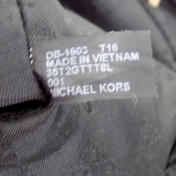 Michael Kors Jet set Tote shoulder bag Black Pebble Leather Medium - Picture 11 of 13